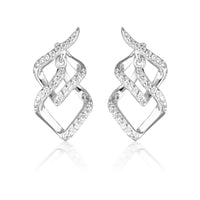 GEORGINI RED CARPET ARIA EARRINGS SILVER Bevilles Jewellers 