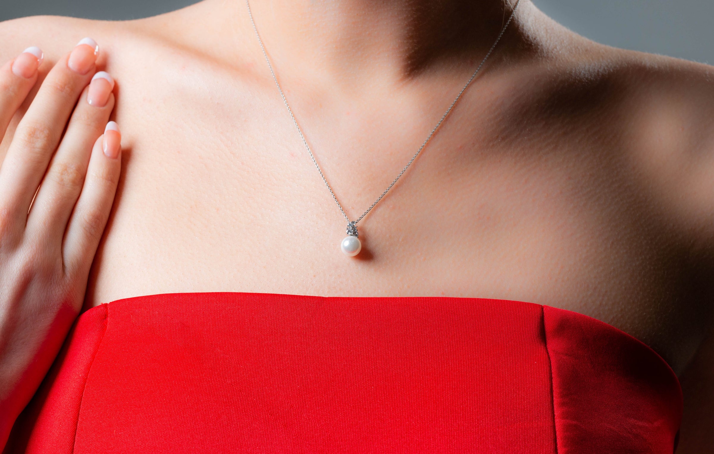 GEORGINI RED CARPET GOVENORS NECKLACE SILVER Bevilles Jewellers 