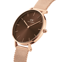 Daniel Wellington Petite Amber 28 Rose Gold & Brown Watch Watches Daniel Wellington 