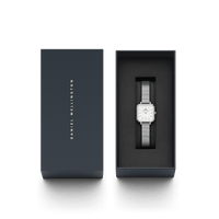 Daniel Wellington Quadro Studio 22x22 Silver & White Watch Watches Daniel Wellington 