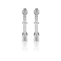 GEORGINI RED CARPET GALA EARRINGS SILVER Bevilles Jewellers 