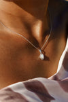 OPAL GLOW BLACKWATTLE WHITE CREATED OPAL PENDANT SILVER Bevilles Jewellers 