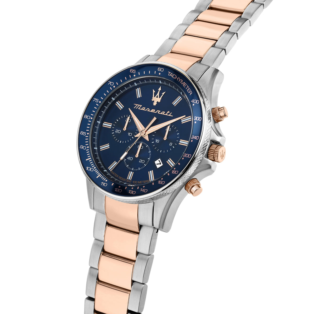 Maserati Sfida Two Tone Chronograph Watch Watches Maserati 