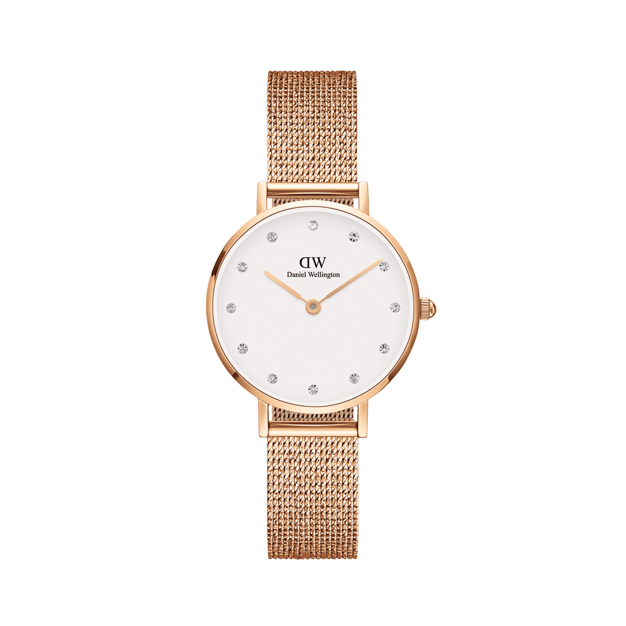 Daniel Wellington Petite 28 Pressed Melrose Lumine Rose Gold & White Watch Watches Daniel Wellington 
