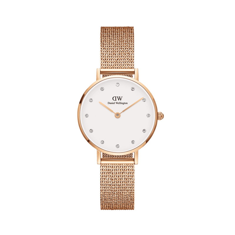 Daniel Wellington Petite 28 Pressed Melrose Lumine Rose Gold & White Watch Watches Daniel Wellington 