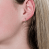 GEORGINI NOEL NIGHTS SHINE HOOP EARRINGS SILVER Bevilles Jewellers 