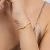 Cubic Zirconia Extendable Bracelet in Silver Filled 9ct Yellow Gold Bracelets Bevilles 
