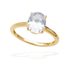 A CHRISTMAS JOURNEY ELLIPSE SOLITAIRE GOLD - 6 Bevilles Jewellers 