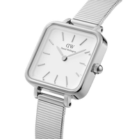 Daniel Wellington Quadro Studio 22x22 Silver & White Watch Watches Daniel Wellington 