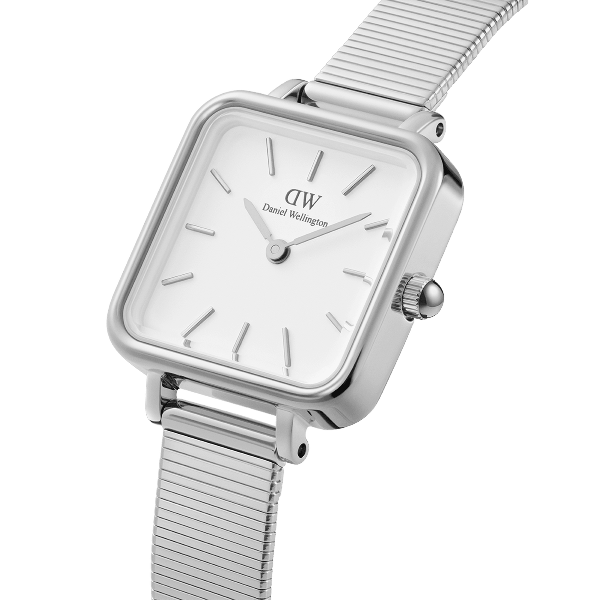Daniel Wellington Quadro Studio 22x22 Silver & White Watch Watches Daniel Wellington 