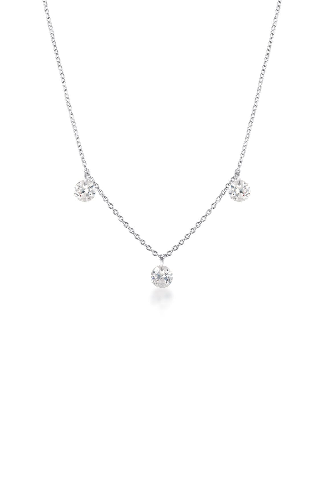 MIRAGE ETHEREAL NECKLACE SILVER Bevilles Jewellers 