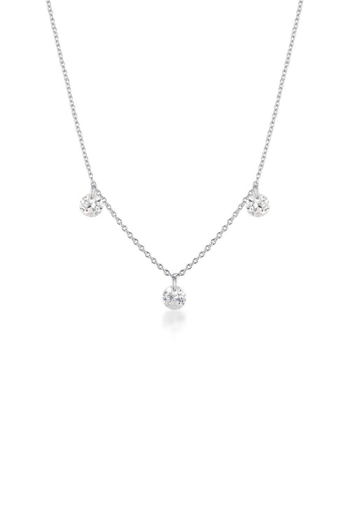 MIRAGE ETHEREAL NECKLACE SILVER Bevilles Jewellers 