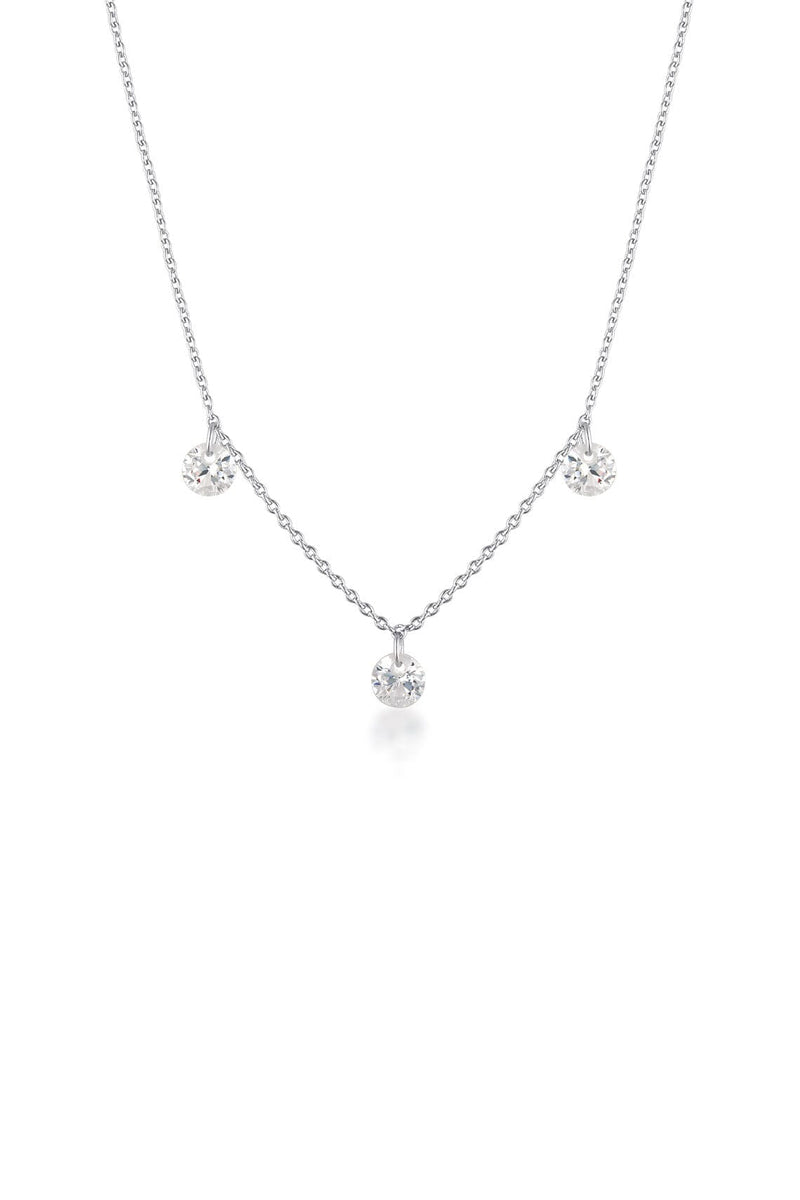 MIRAGE ETHEREAL NECKLACE SILVER Bevilles Jewellers 