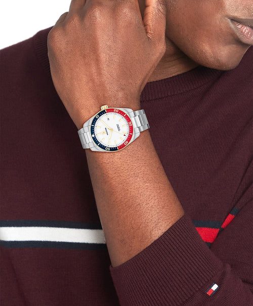 Tommy Hilfiger Th85 Stainless Steel White Dial Men's Watch 1710551 Tommy Hilfiger 