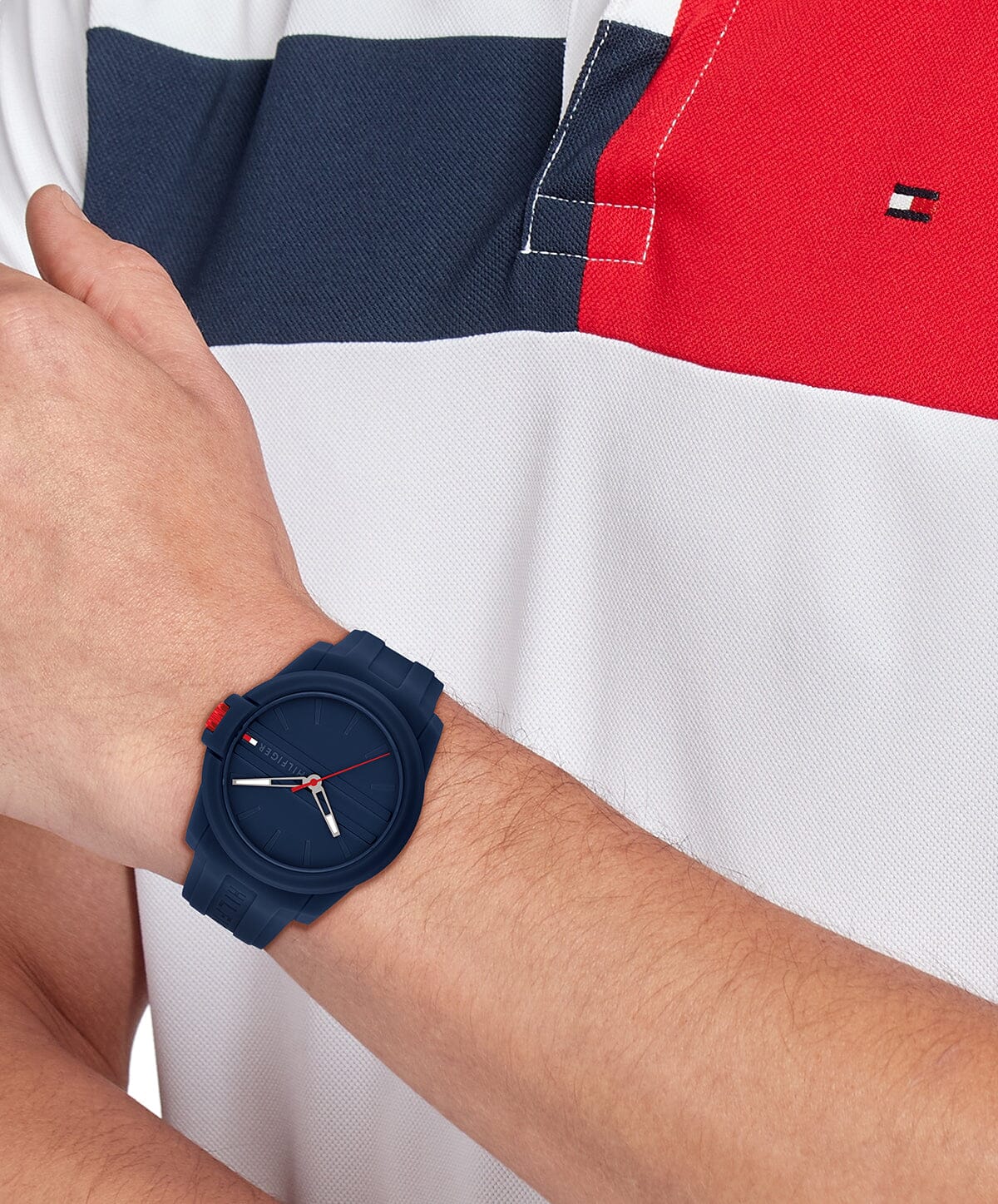 Tommy Hilfiger Austin Navy Silicone Navy Dial Men's Watch 1710595 Tommy Hilfiger 