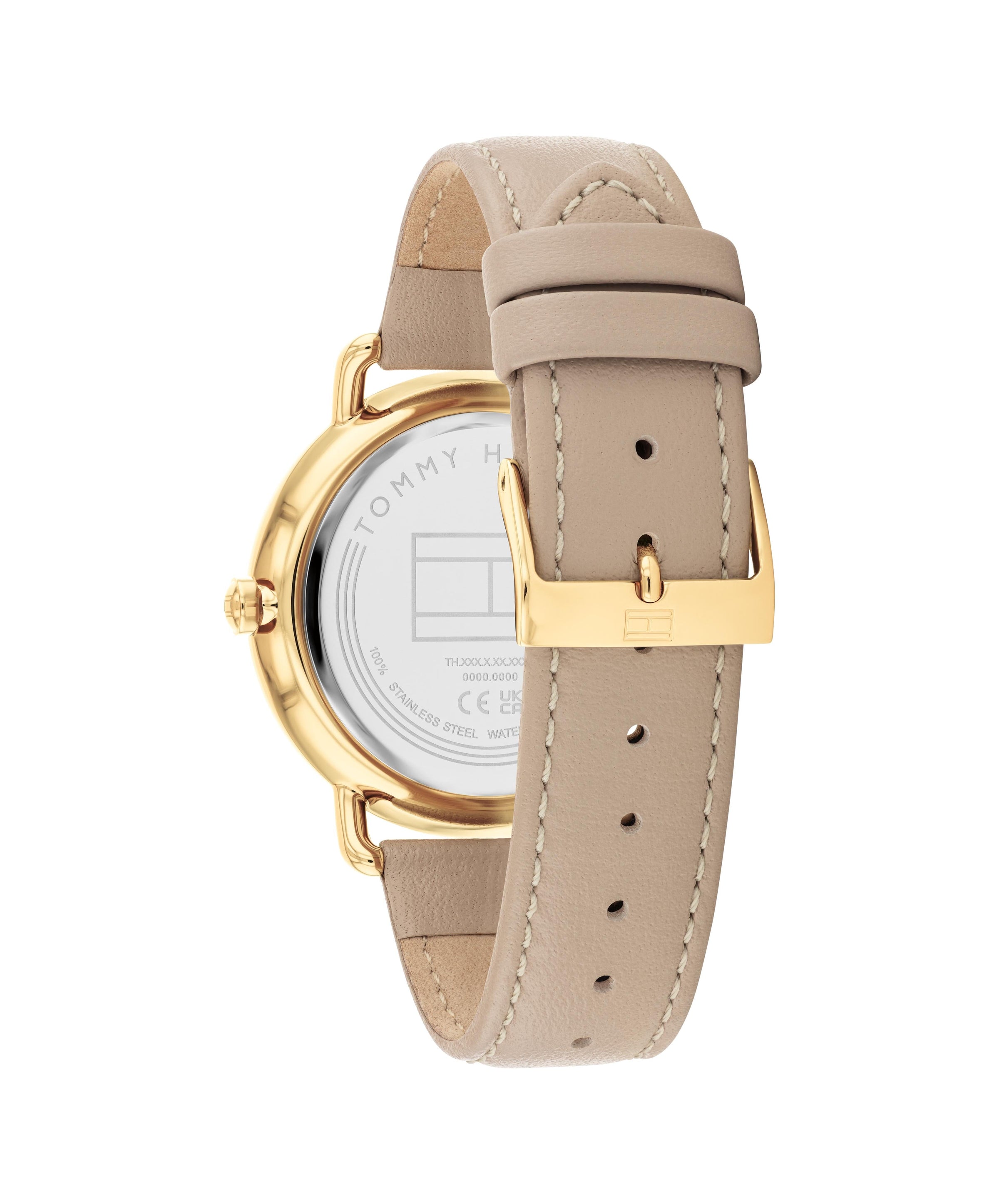 Tommy Hilfiger Lily Beige Leather Beige Dial Ladies Watch 1782661 Tommy Hilfiger 