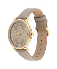 Tommy Hilfiger Lily Beige Leather Beige Dial Ladies Watch 1782661 Tommy Hilfiger 