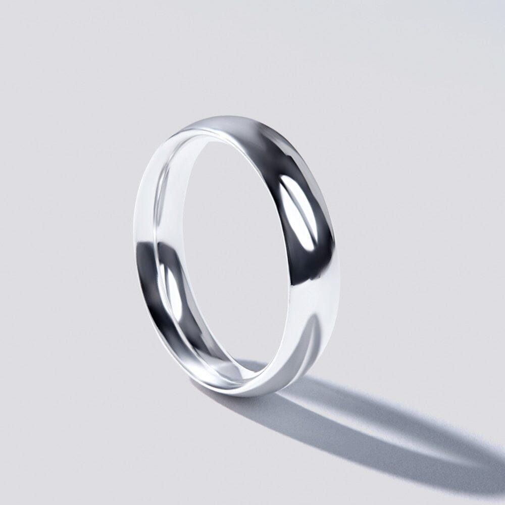 Men's Round Edge Ring in Sterling Silver Rings Bevilles 