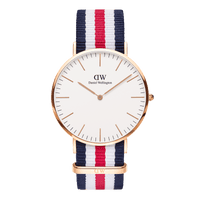 Daniel Wellington Classic 40 Canterbury Rose Gold & White Watch Watches Daniel Wellington 