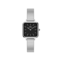 Daniel Wellington Quadro Studio 22x22 Silver & Black Watch Watches Daniel Wellington 