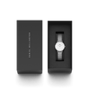 Daniel Wellington Petite 28 Pressed Sterling Lumine Silver & White Watch Watches Daniel Wellington 