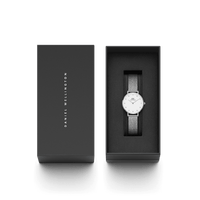 Daniel Wellington Petite 28 Pressed Sterling Lumine Silver & White Watch Watches Daniel Wellington 