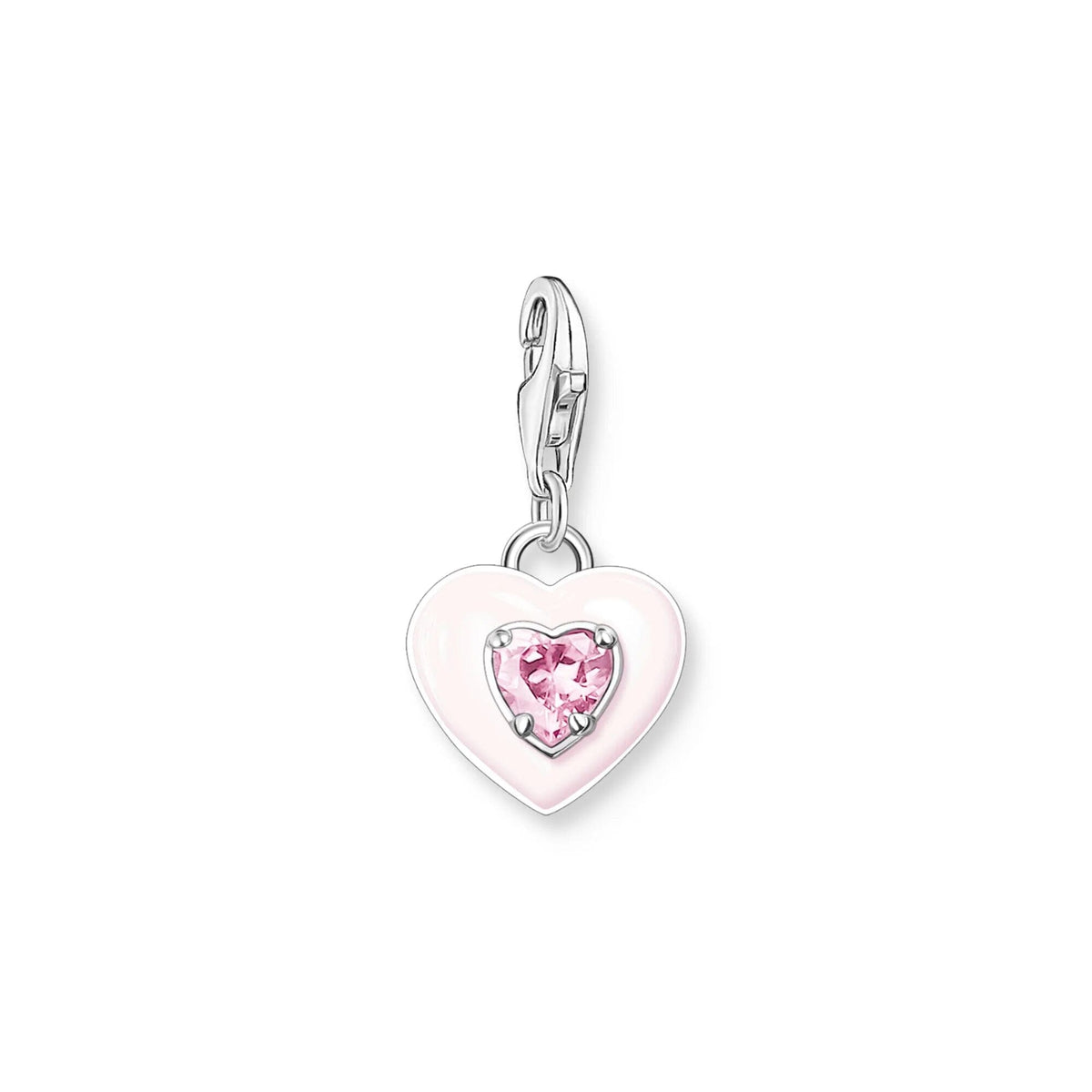 THOMAS SABO Charm Pendant Heart Pink Charm Pendant Thomas Sabo 