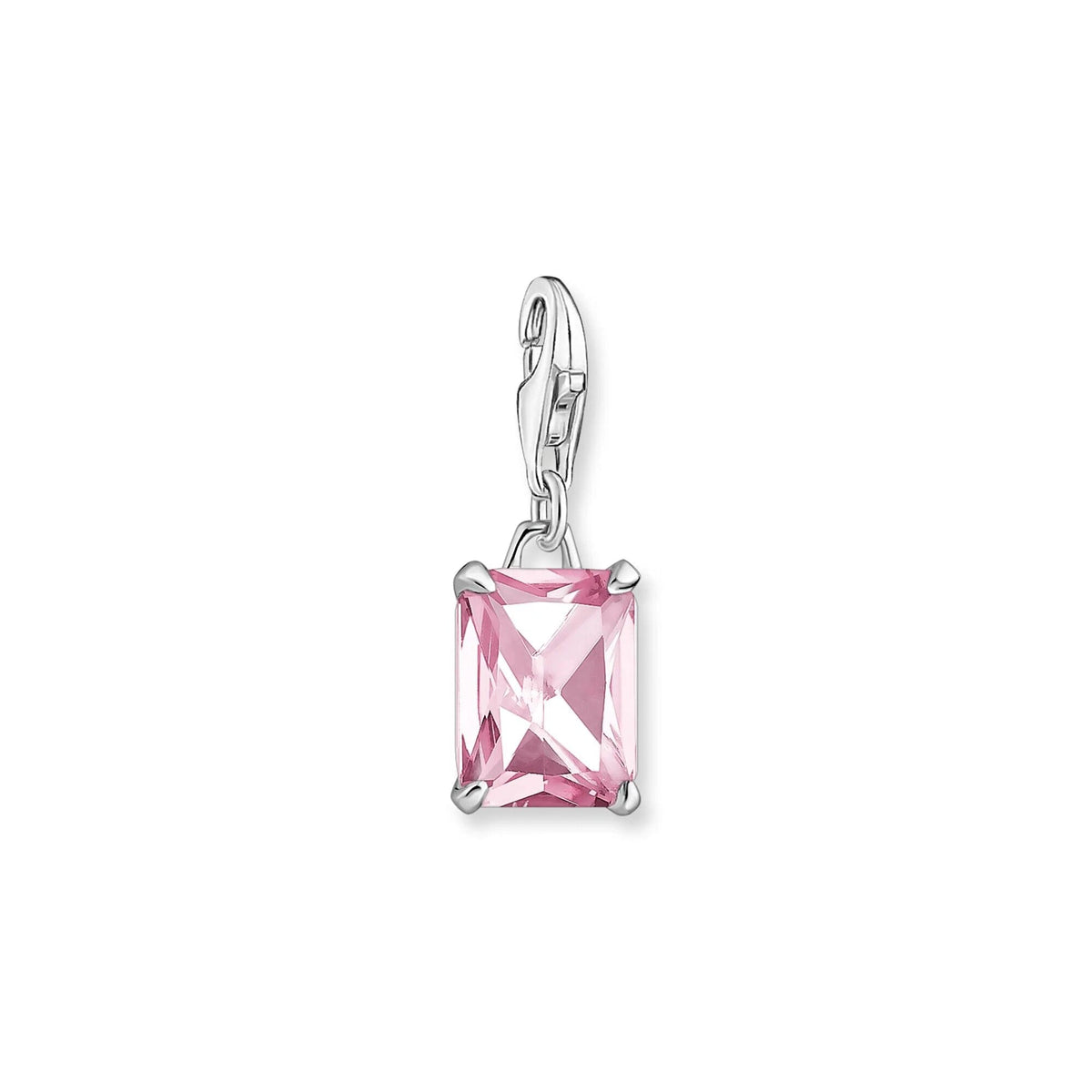 THOMAS SABO Charm Pendant Pink Octagon Stone Charm Pendant Thomas Sabo 