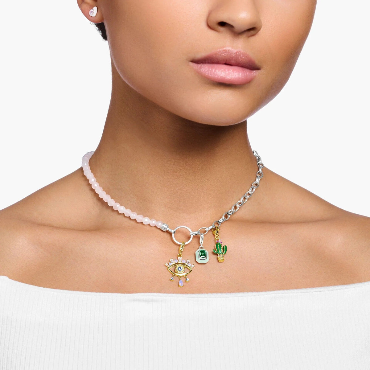 THOMAS SABO Charm Pendant Cactus Gold Charm Pendant Thomas Sabo 