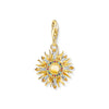 THOMAS SABO Charm Pendant Sun Gold Multicoloured Stones Charm Pendant Thomas Sabo 