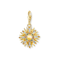 THOMAS SABO Charm Pendant Sun Gold Multicoloured Stones Charm Pendant Thomas Sabo 