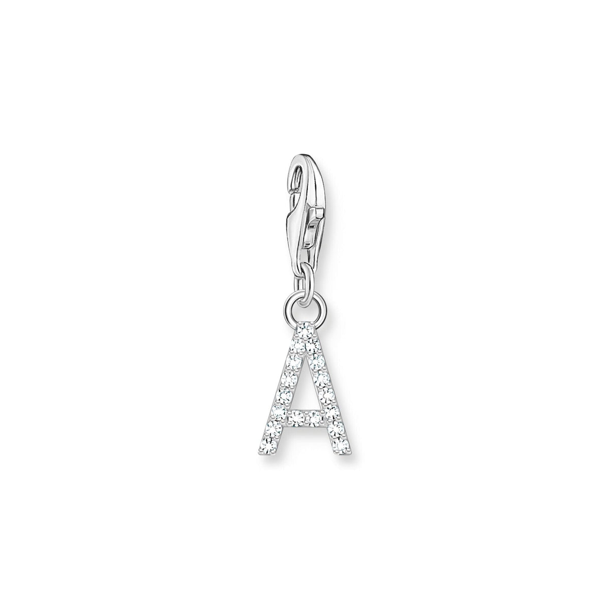 THOMAS SABO Charm Pendant Letter A Silver Charm Pendants THOMAS SABO Charmista 