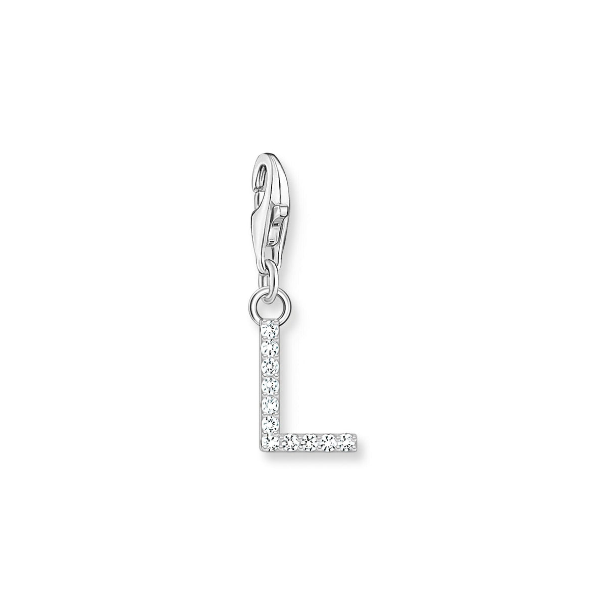 THOMAS SABO Charm Pendant Letter L Silver Charm Pendants THOMAS SABO Charmista 