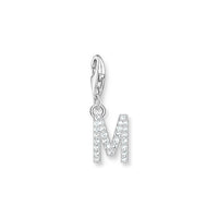 THOMAS SABO Charm Pendant Letter M Silver Charm Pendants THOMAS SABO Charmista 