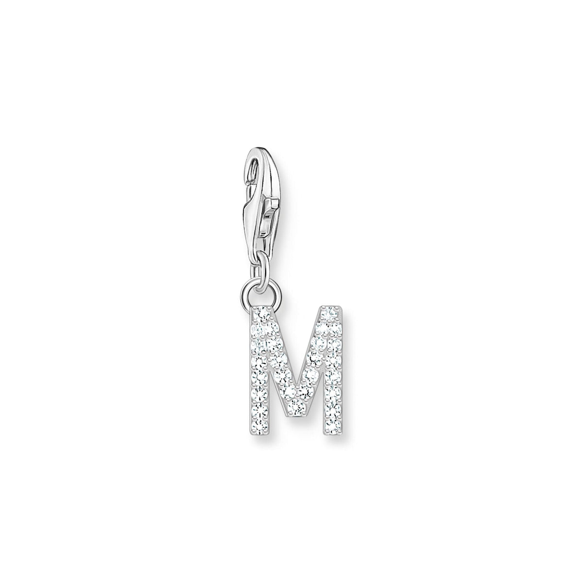 THOMAS SABO Charm Pendant Letter M Silver Charm Pendants THOMAS SABO Charmista 