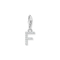 THOMAS SABO Charm Pendant Letter F Silver Charm Pendants THOMAS SABO Charmista 