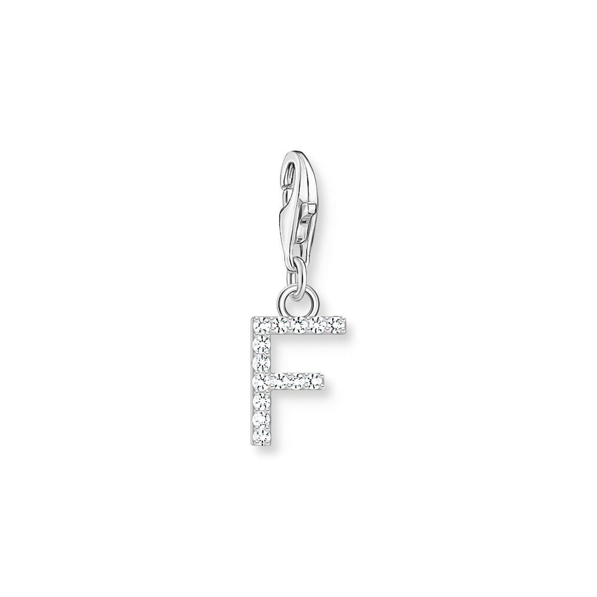THOMAS SABO Charm Pendant Letter F Silver Charm Pendants THOMAS SABO Charmista 