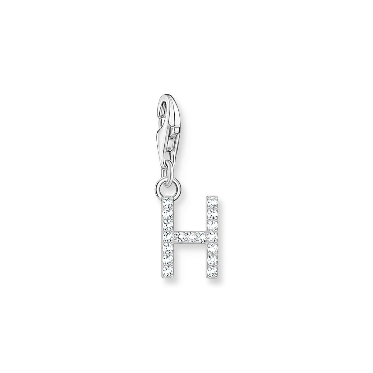 THOMAS SABO Charm Pendant Letter H Silver Charm Pendants THOMAS SABO Charmista 