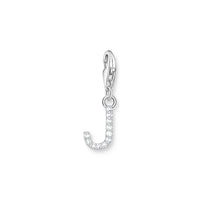 THOMAS SABO Charm Pendant Letter J Silver Charm Pendants THOMAS SABO Charmista 
