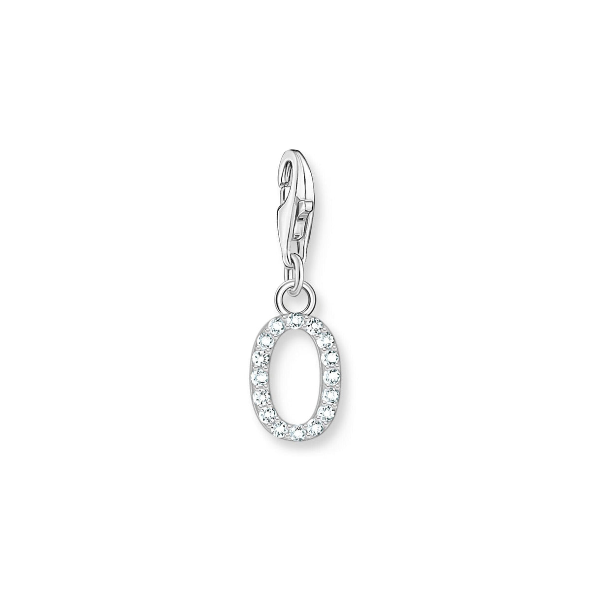 THOMAS SABO Charm Pendant Letter O Silver Charm Pendants THOMAS SABO Charmista 
