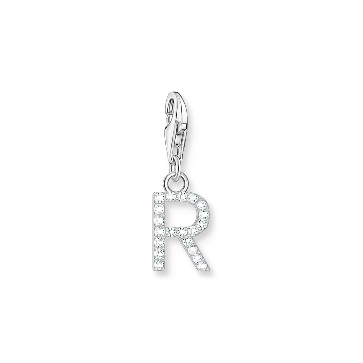 THOMAS SABO Charm Pendant Letter R Silver Charm Pendants THOMAS SABO Charmista 