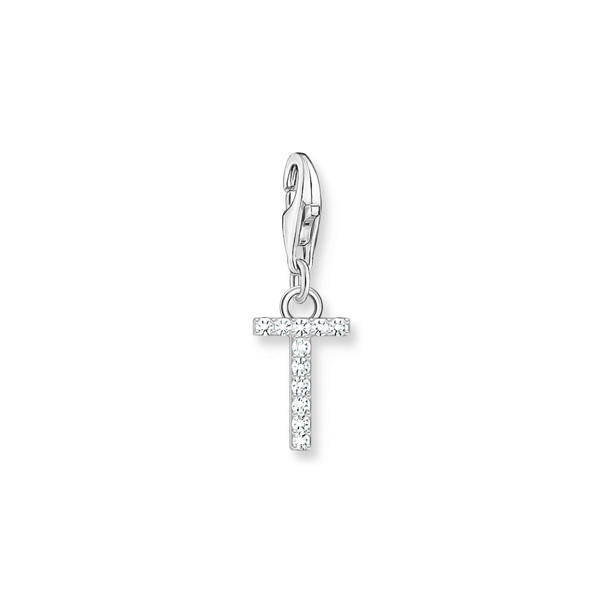 THOMAS SABO Charm Pendant Letter T Silver Charm Pendants THOMAS SABO Charmista 
