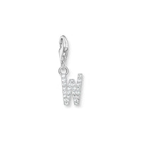 THOMAS SABO Charm Pendant Letter W Silver Charm Pendants THOMAS SABO Charmista 
