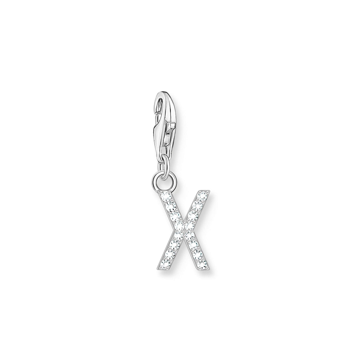 THOMAS SABO Charm Pendant Letter X Silver Charm Pendants THOMAS SABO Charmista 