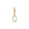 THOMAS SABO Charm Pendant Letter C Gold Plated Charm Pendants THOMAS SABO Charmista 