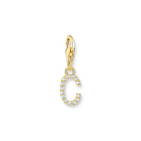 THOMAS SABO Charm Pendant Letter C Gold Plated Charm Pendants THOMAS SABO Charmista 