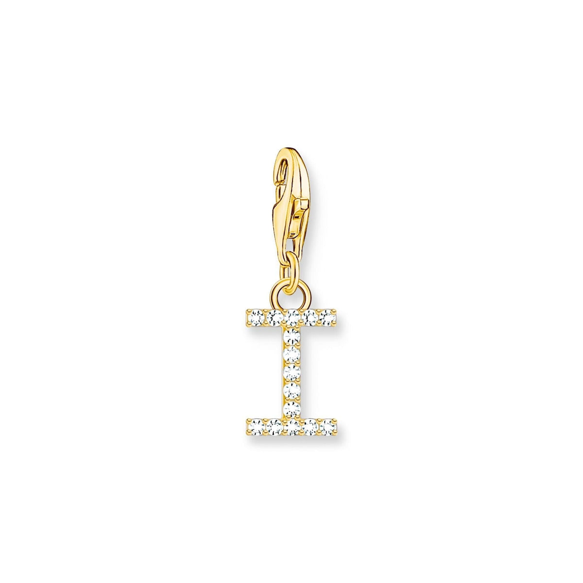 THOMAS SABO Charm Pendant Letter I Gold Plated Charm Pendants THOMAS SABO Charmista 