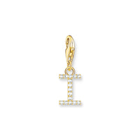 THOMAS SABO Charm Pendant Letter I Gold Plated Charm Pendants THOMAS SABO Charmista 