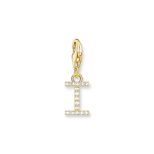 THOMAS SABO Charm Pendant Letter I Gold Plated Charm Pendants THOMAS SABO Charmista 