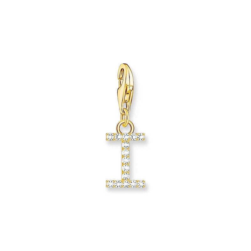 THOMAS SABO Charm Pendant Letter I Gold Plated Charm Pendants THOMAS SABO Charmista 